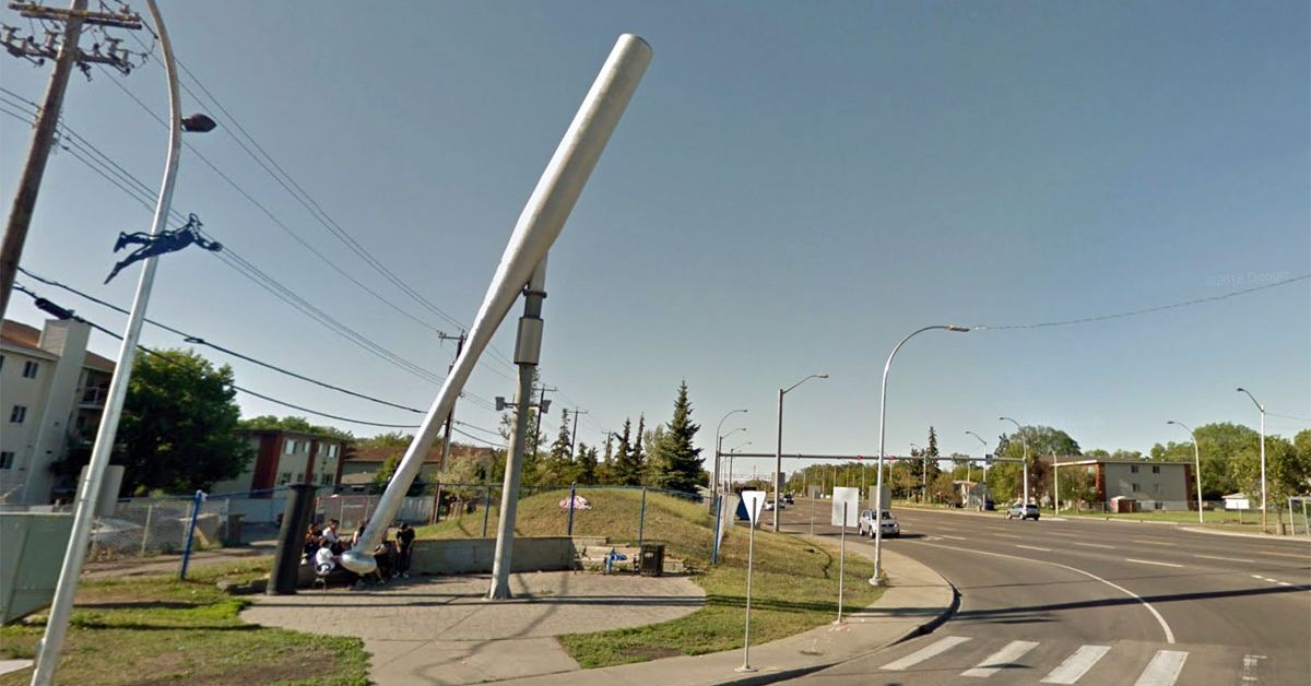 edmonton giant baseball bat