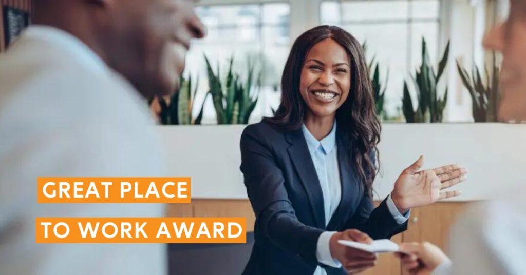 great place to work award