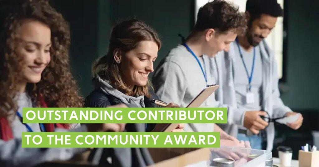 outstanding contributor to the community award